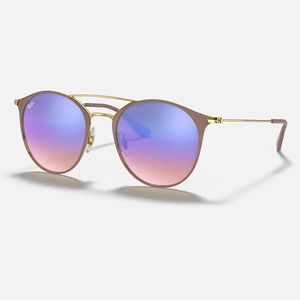 Ray Ban RB3546 Sunglasses Pink to Blue Gradient